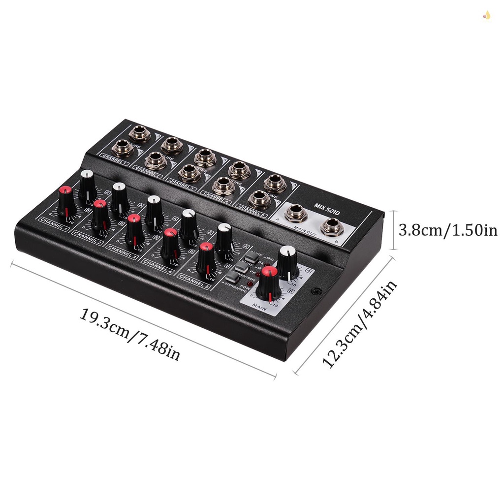 Máy Trộn Âm Thanh 10 Kênh MIX5210 Chuyên Dụng