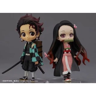Bộ 2 mô hình đồ chơi phim hoạt hình Demon Slayer: Kimetsu no Yaiba Kamado Tanjirou/ Nezuko chất lượng cao
