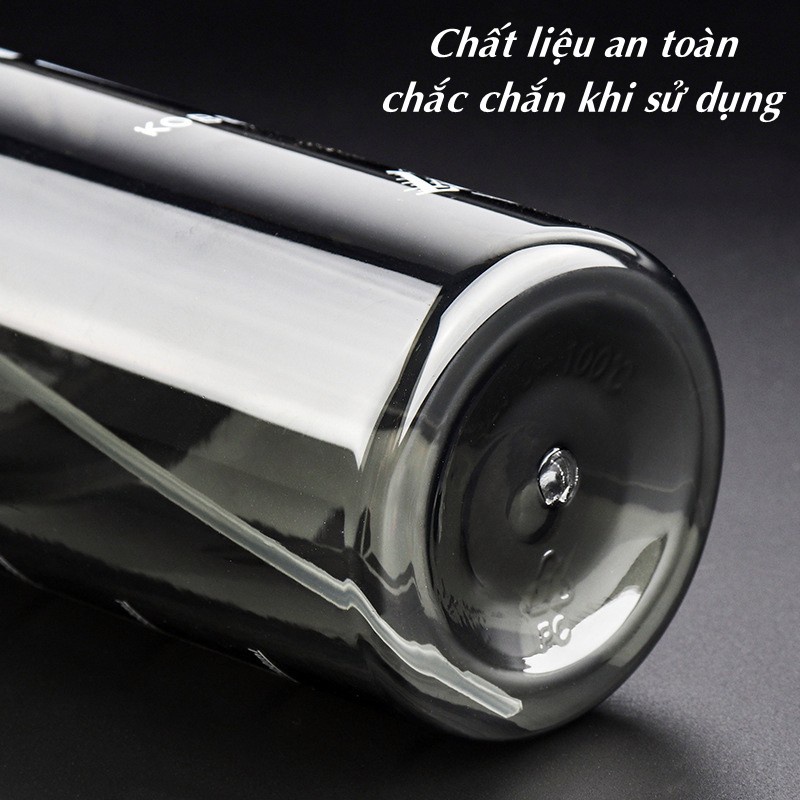 Bình nước thể thao, tập gym, bóng rổ, bóng chuyền, chạy bộ Energy Bottle có xịt phun sương 600ml cao cấp