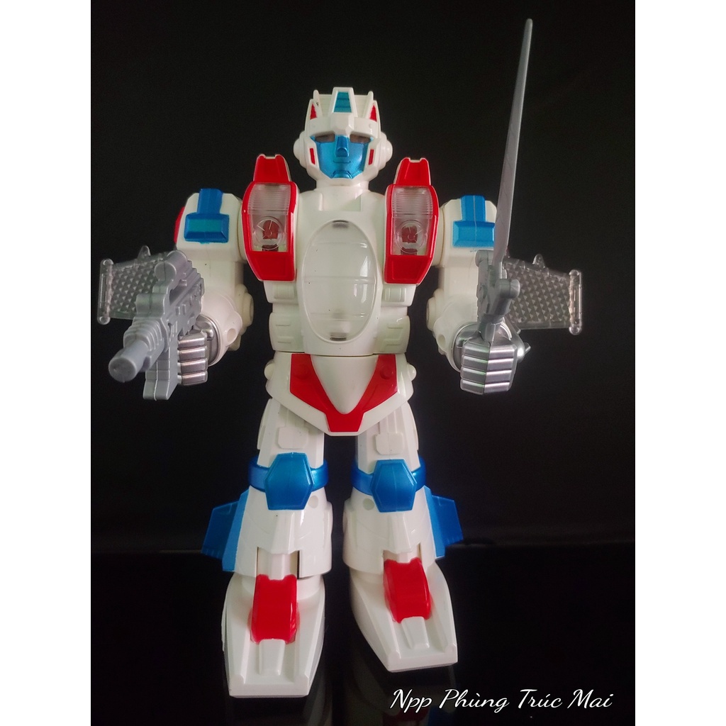Robot đồ chơi thông minh rô bốt biết đi xoay voice có đèn
