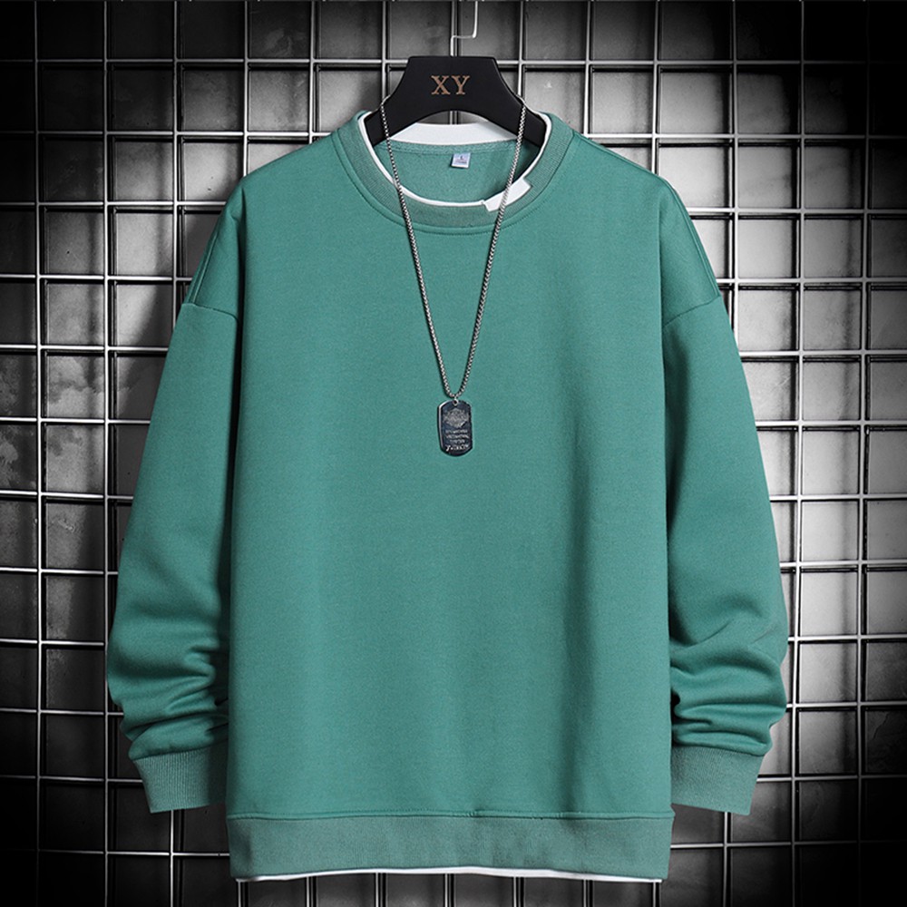 Áo Hoodies Nỉ Nam Cổ Tròn Bo Gấu Trơn Basic Thời Trang Thu Đông MENFASHION1989 AO TOP NAM 90000150 | BigBuy360 - bigbuy360.vn