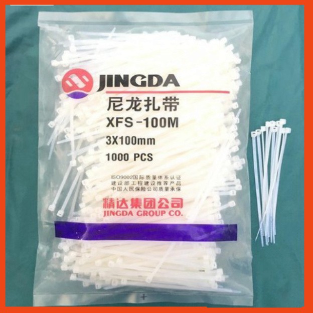 100 Dây thít 100mm sợi dẻo dai, vô cùng chắc chắn