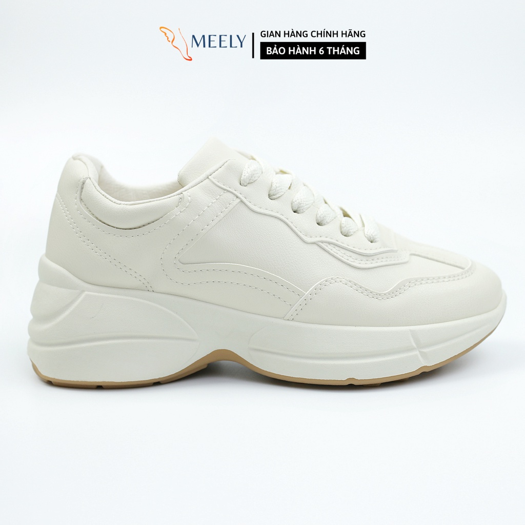 Giày Thể Thao Nữ Độn Đế MEELY dáng Sneaker Cá Tính - FS035