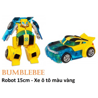 THANH LÝ 💥 BUMBLEBEE - Robot 15cm lắp ráp thành xe ô tô như hình - Transformers Rescue Bot
