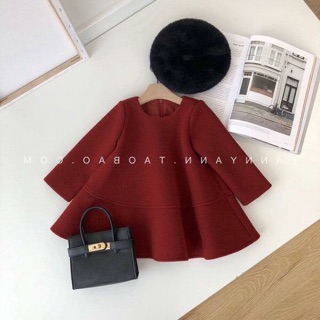 Áo babydoll dạ đỏ