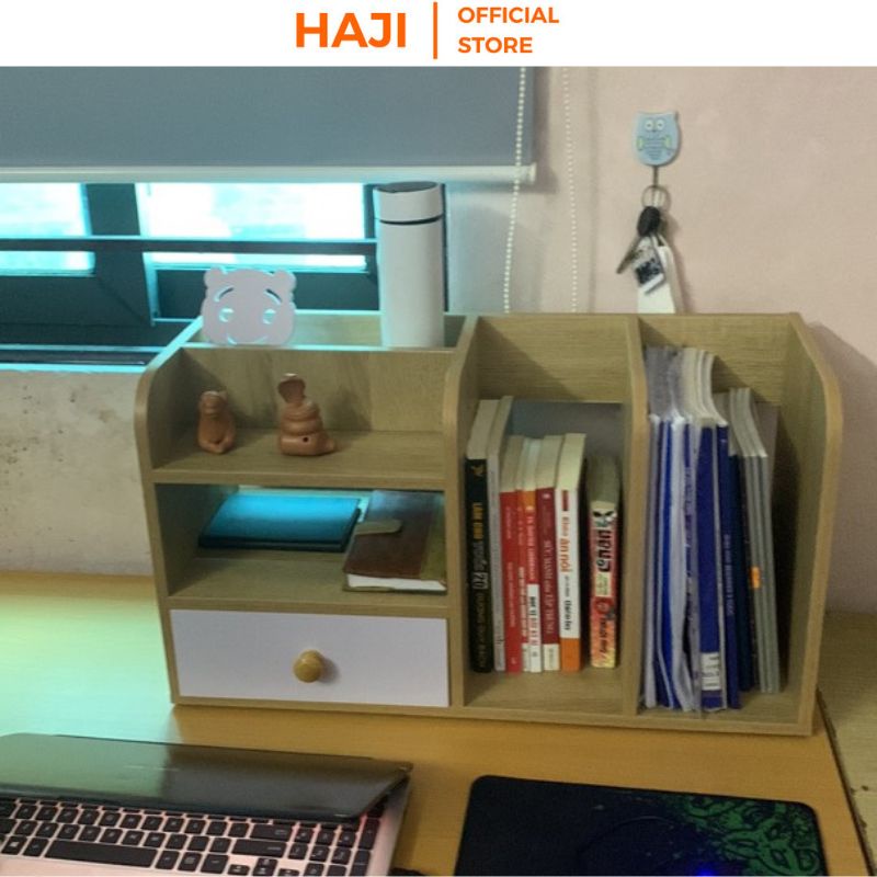 Kệ đa năng nhiều ngăn phân chia vật dụng khoa học nhỏ gọn thương hiệu HAJI A176