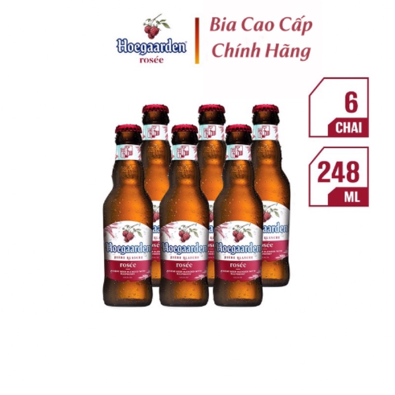 Bia Hoegaarden Rosee Lốc 6 Chai 248ml