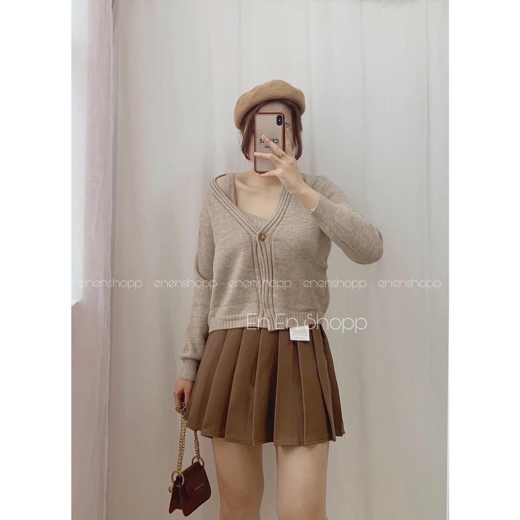 Set áo len cặp lông thỏ Quảng Châu cho nữ LS_AL109