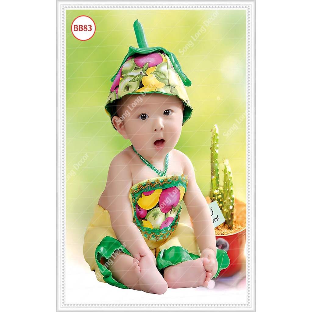 Tranh Dán Tường 3D Em Bé Baby Nhiều Mẫu Đẹp - Có In Theo Yêu Cầu- Trang trí phòng ngủ -4