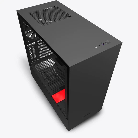 Vỏ Case Máy Tính NZXT H510i Màu Đen Đỏ