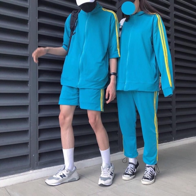 Set Q.Áo Line Thể Thao Couple Ảnh Thật