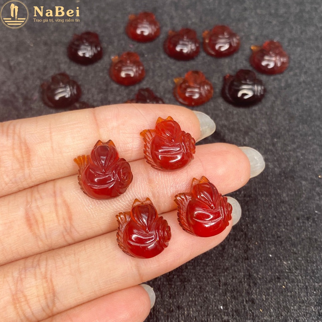 Mặt Hồ Ly Thạch Anh Tự Nhiên Làm Vòng Cổ Và Nhẫn Cho Nữ NB147 - Phong Thuỷ NaBei Store