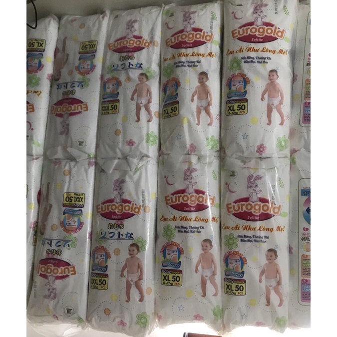 100c -50c Bỉm quần EUROSOFT xuất Nhật size 100M 100L 100XL 100XXL 100XXXL