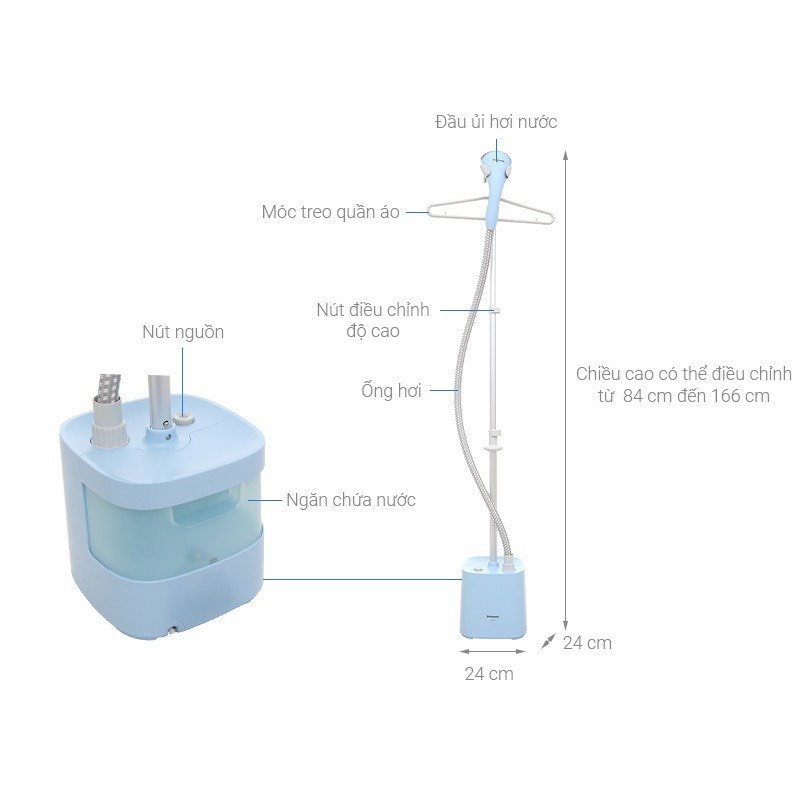 Bàn là cây hơi nước Panasonic NI-GSE050ARA