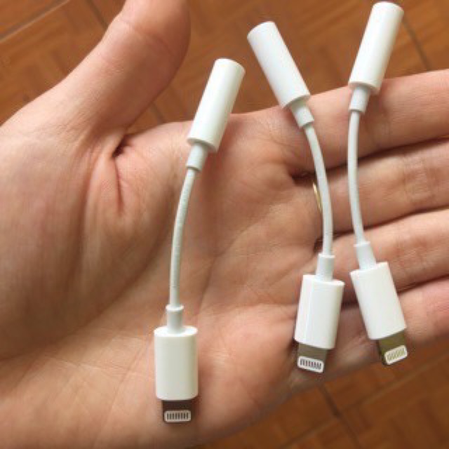 JACK CHUYỂN TAI NGHE Jack 3.5mm to LIGHTNING ZIN CHÍNH HÃNG APPLE - Bóc máy IPHONE XSMAX Jack IPhone 7/7Plus/8/8Plus/X