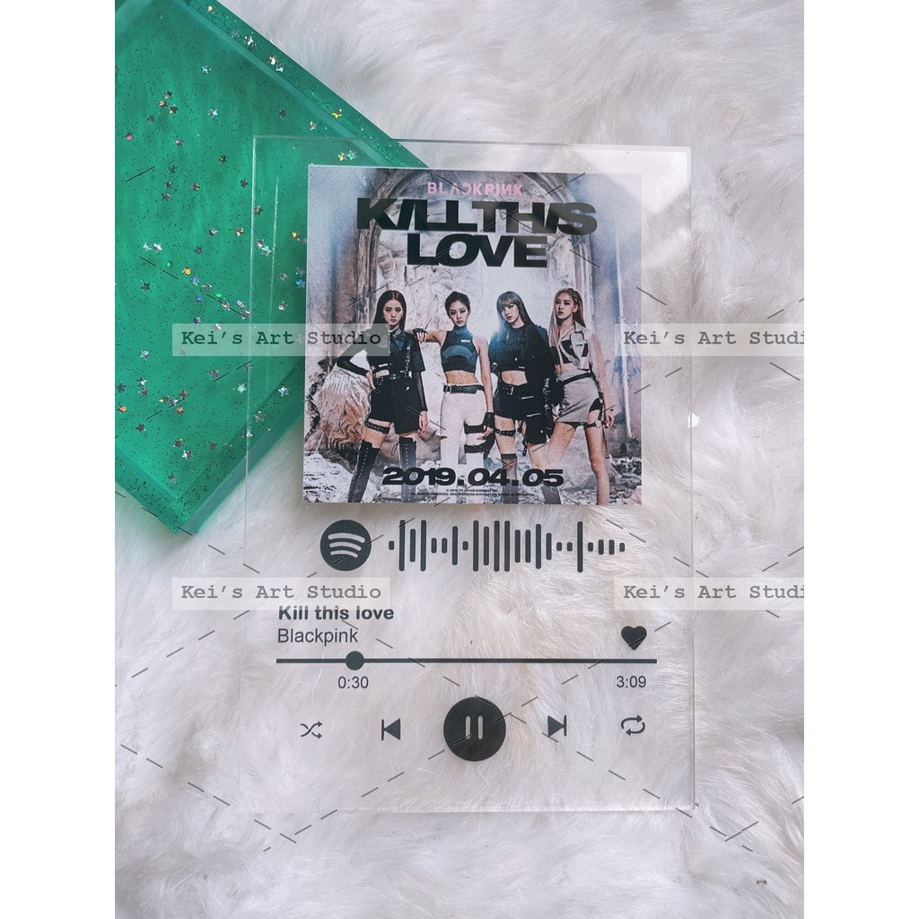 KHUNG ẢNH TRONG SUỐT SPOTIFY BLACKPINK : Pink venom, Lisa - Lalisa; Rosé - Gone; On the ground; Jennie Solo