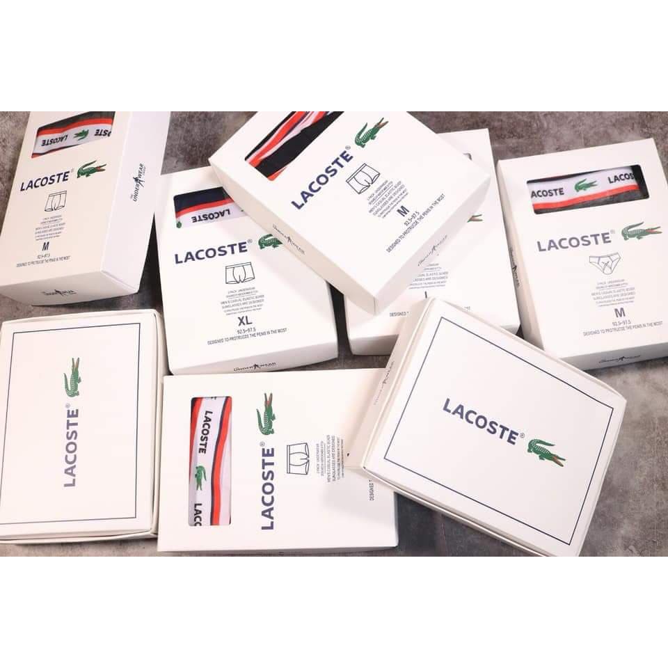 [HÀNG XỊN-GIÁ ĐẮT] VNXK Sịp hộp Lacoste cao cấp Quần lót nam lacoste. Được kiểm tra hàng rồi thanh toán