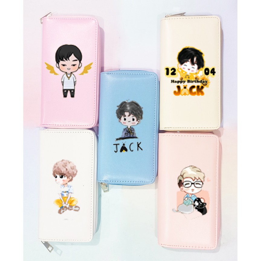 Ví jack VBI24 ví dài j97 thần tượng chibi kpop hoạt hình cute dễ thương