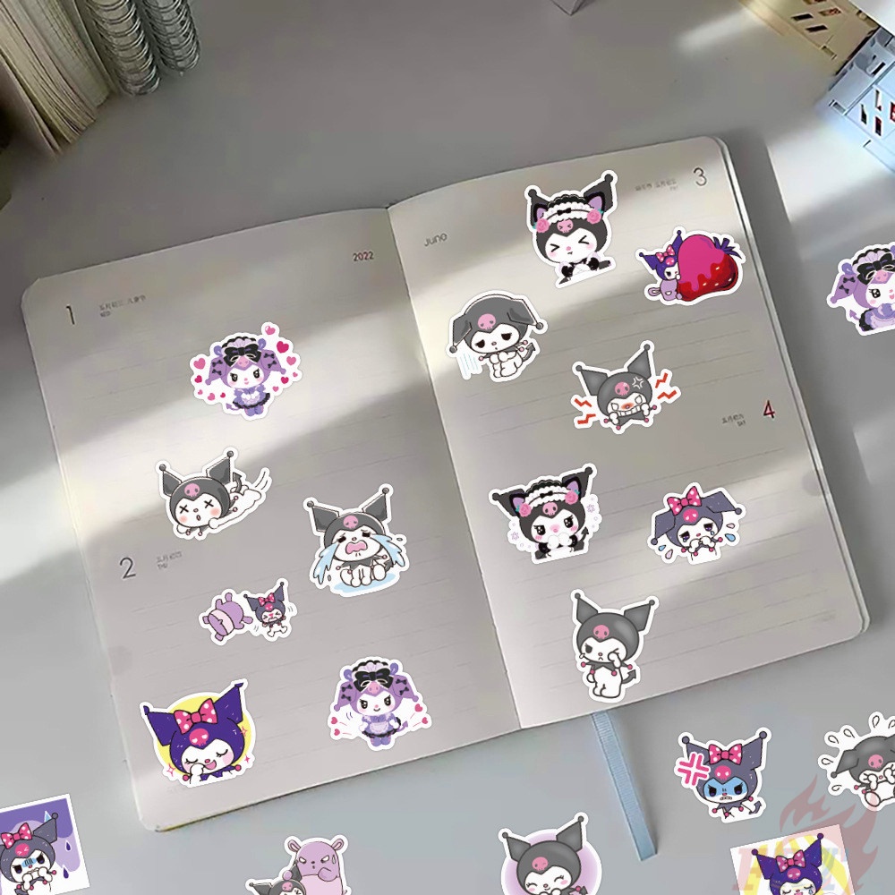 110 Cái / Bộ ❀ Kuromi. Hình Dán Sanrio ❀ Sticker Dán Tường Chống Thấm Nước Thời Trang