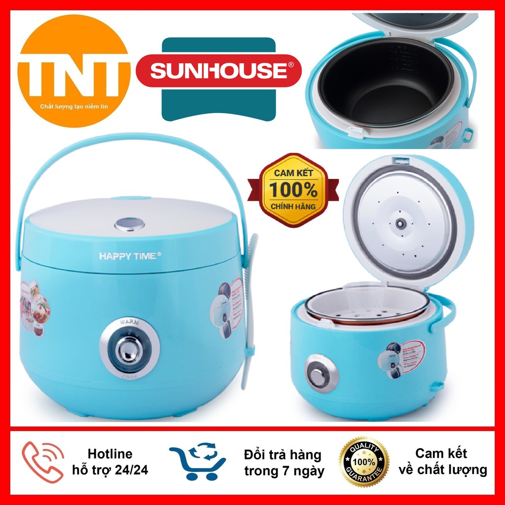 Nồi Cơm Điện SUNHOUSE Cao Cấp HAPPY TIME HTD8522 500W Dung Tích 1.2 Lít