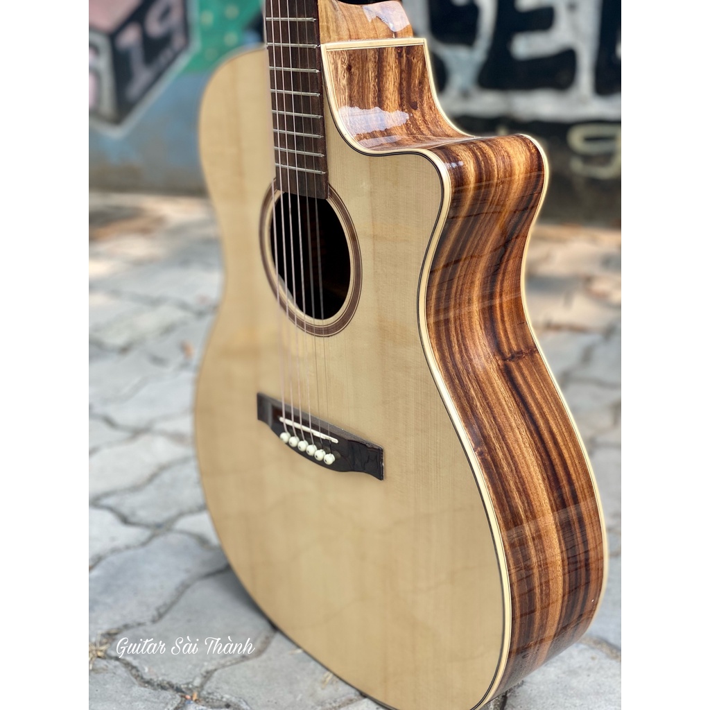 Đàn Guitar Acoustic Điệp Bọc Tút Chính Hãng ST.Real Guitar Sài Thành Mã ST-AL4