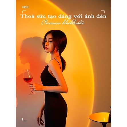 Đèn sống ảo đèn led tiktok trang trí quay tiktok 4 màu livestream decor trang trí đổi màu hoàng hôn,mặt trời