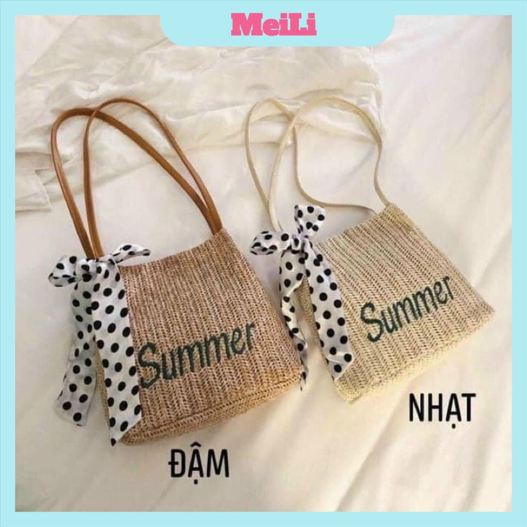 Túi Cói Summer Khoác Vai Có Cúc Bấm (tuyển sỉ)