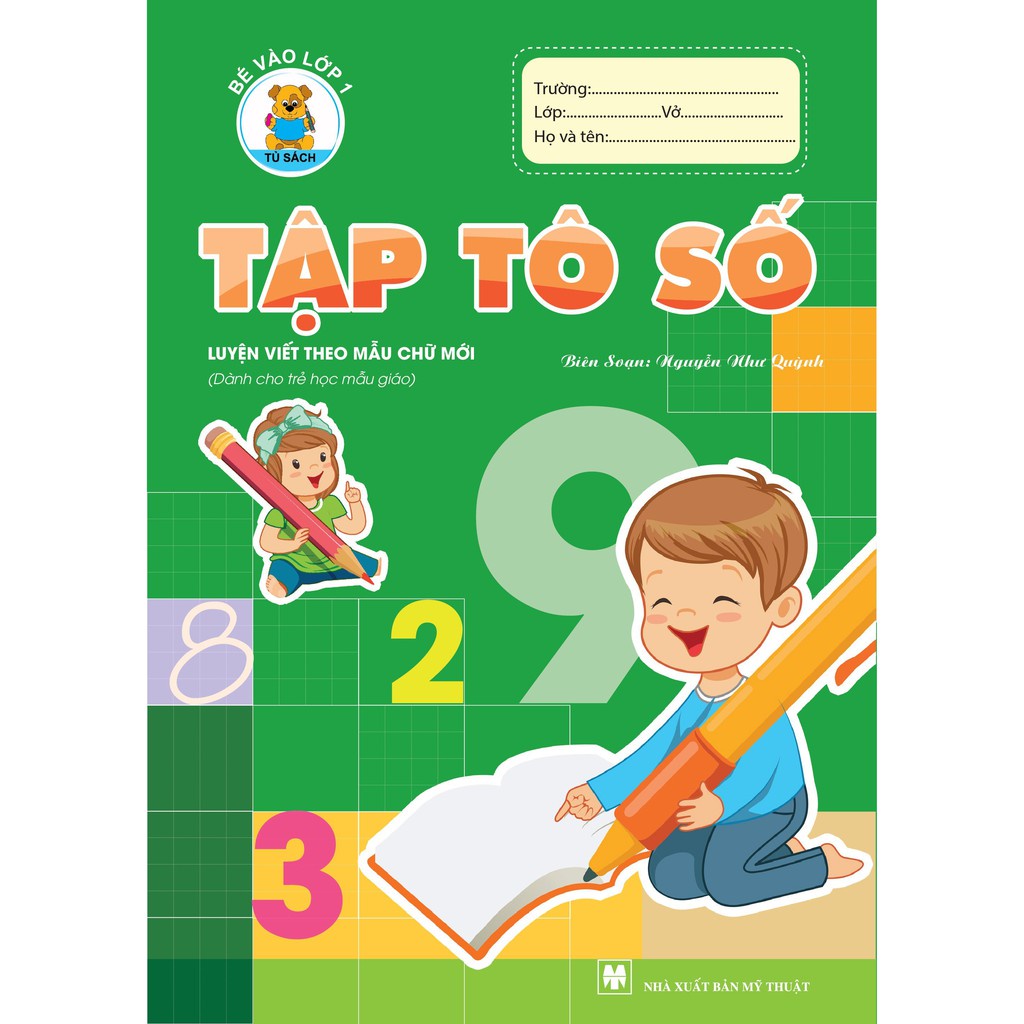 Sách - Bộ 9 Cuốn Tập Tô - Tập Viết Chữ - Làm Quen Chữ Cái/Chữ Số