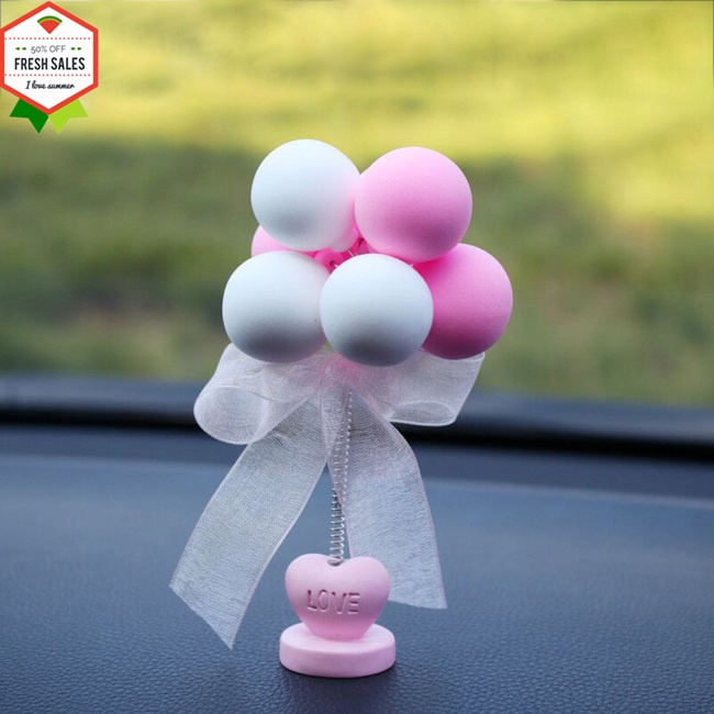 Đồ chơi lò xo hình bong bóng nhiều màu sắc đáng yêu trang trí xe hơi