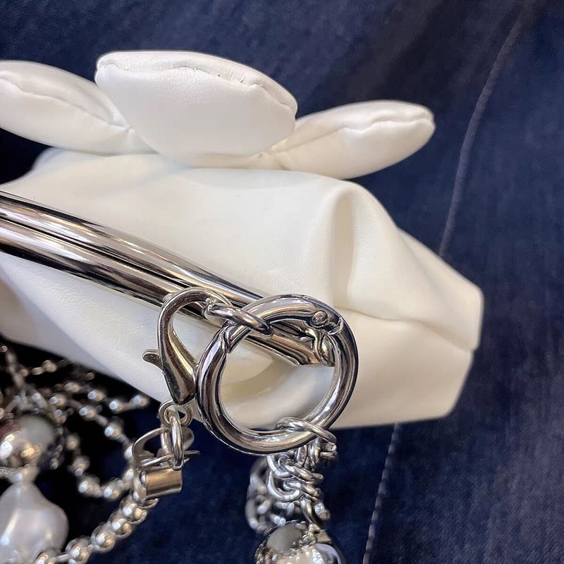 Túi Đựng Tai Nghe Mini Phối Dây Xích Họa Tiết Hoa Xinh Xắn Thời Trang 2022 y2k