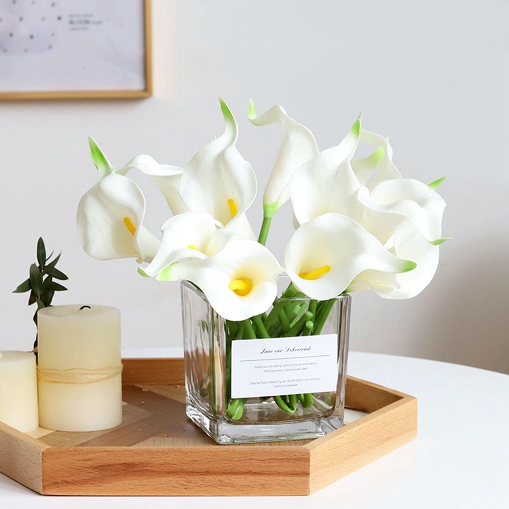Epoch Cây Hoa Calla Lilies Nhân Tạo Bằng Lụa Thanh Lịch Cho Trang Trí Tiệc Cưới