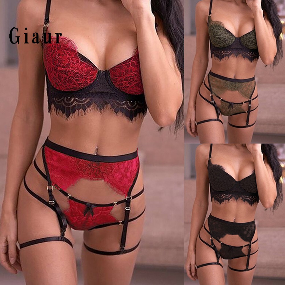 Bộ Đồ Lót Ren Xuyên Thấu Gợi Cảm Cho Nữ