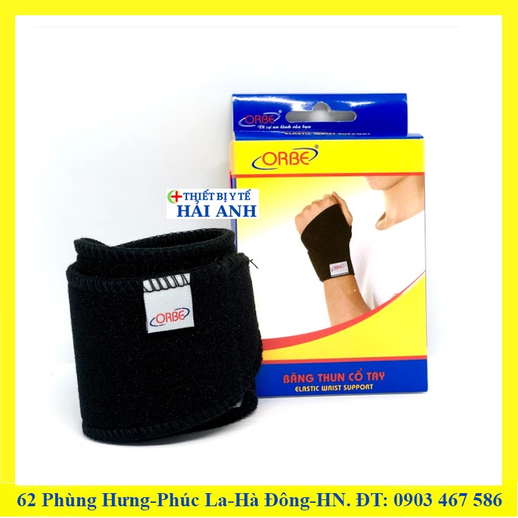 Băng thun cổ tay Orbe, có giãn tốt, mềm mại, hỗ trợ trấn thương