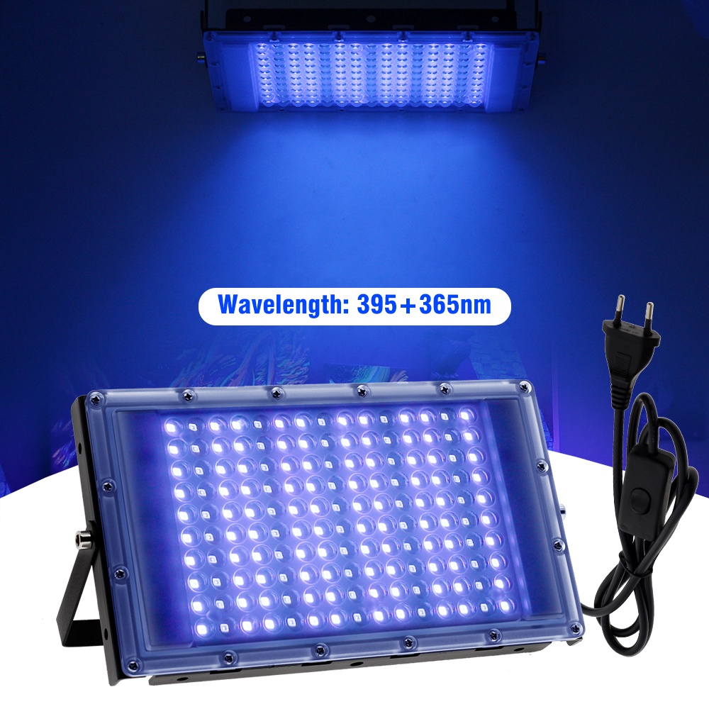 Đèn LED Chiếu Tia UV 220V150W SMD2835 395+365nm IP65 Chuyên Dụng