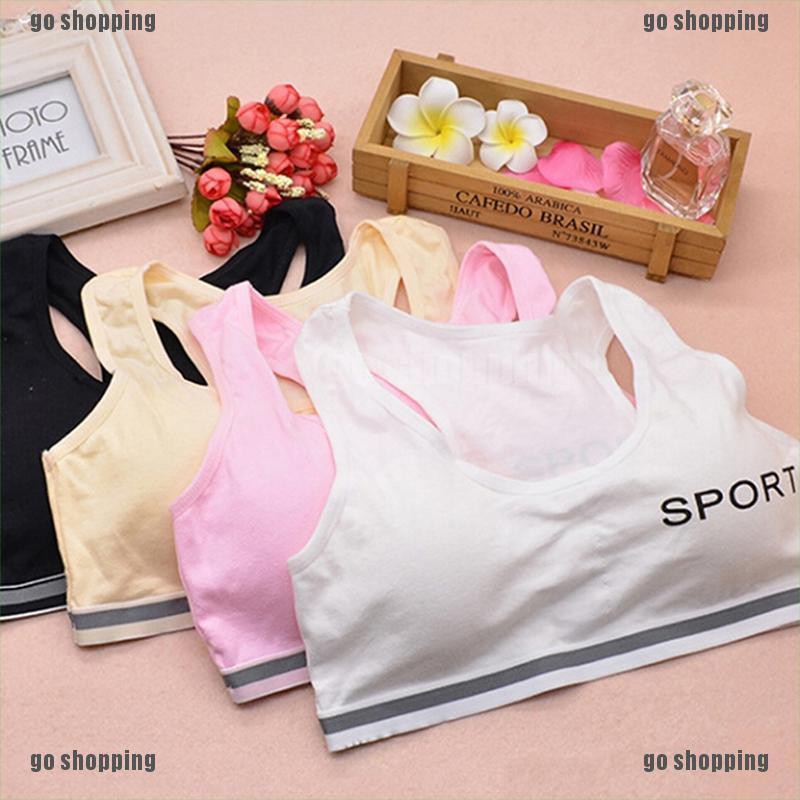 {go shopping}Kids Girls Underwear Bra Vest Underclothes Sports Undies Clothes