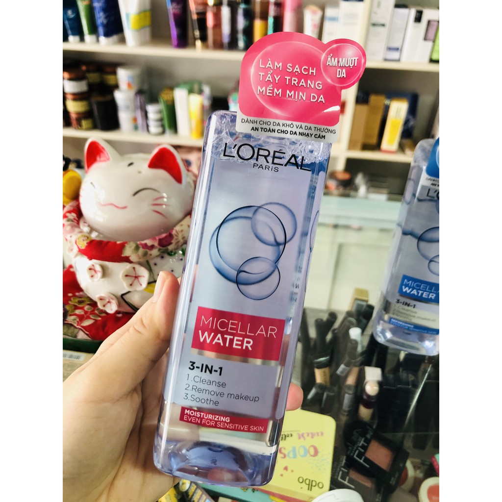 Nước Tẩy Trang L'Oreal Micellar Water 3 in 1 400ml, Tẩy Trang làm Sạch Da L'Oreal 400ml