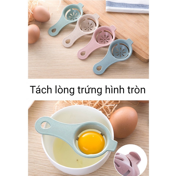 Dụng Cụ Tách Lòng Trắng Trứng Bằng Lúa Mạch An Toàn Cho Bé Hình Tai Gấu Đáng Yêu