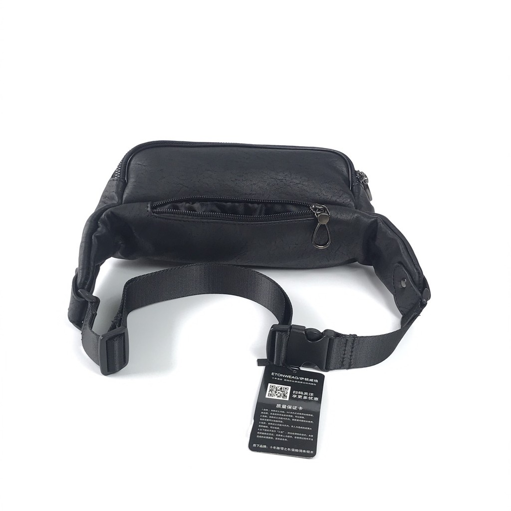 Túi Bao Tử Đeo Ngực Nam Màu Đen Da PU Mềm Mại Phong Cách Hàn Quốc Chất Lượng Cao Cấp Chính Hãng Bền Đẹp Chống Thấm Nước | BigBuy360 - bigbuy360.vn