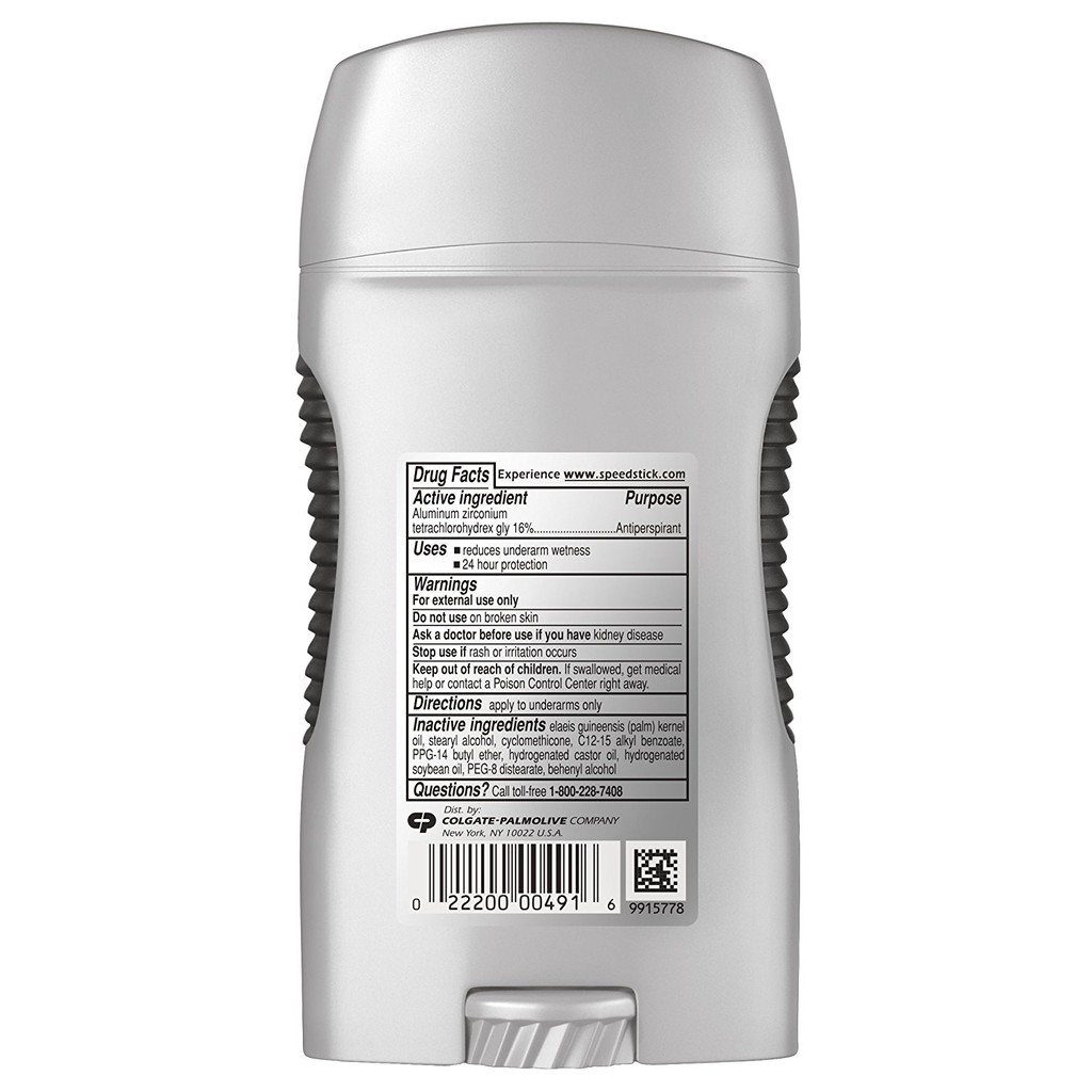 Lăn khử mùi dạng sáp (không mùi) Speed Stick Power Unscented Antiperspirant Deodorant 85g (Mỹ)