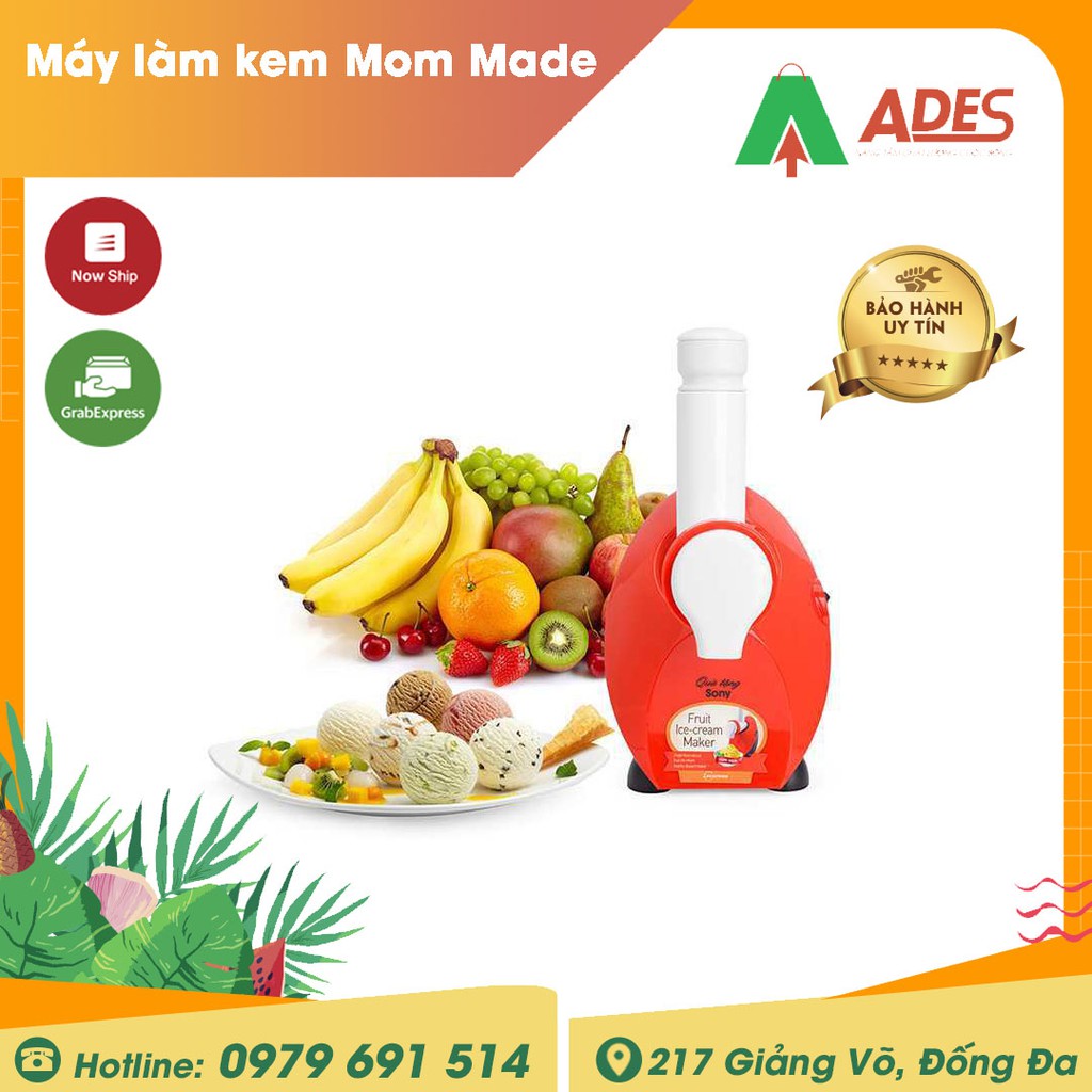 [SONY CHÍNH HÃNG] - Máy làm kem Mom Made - Màu Hồng/Xanh