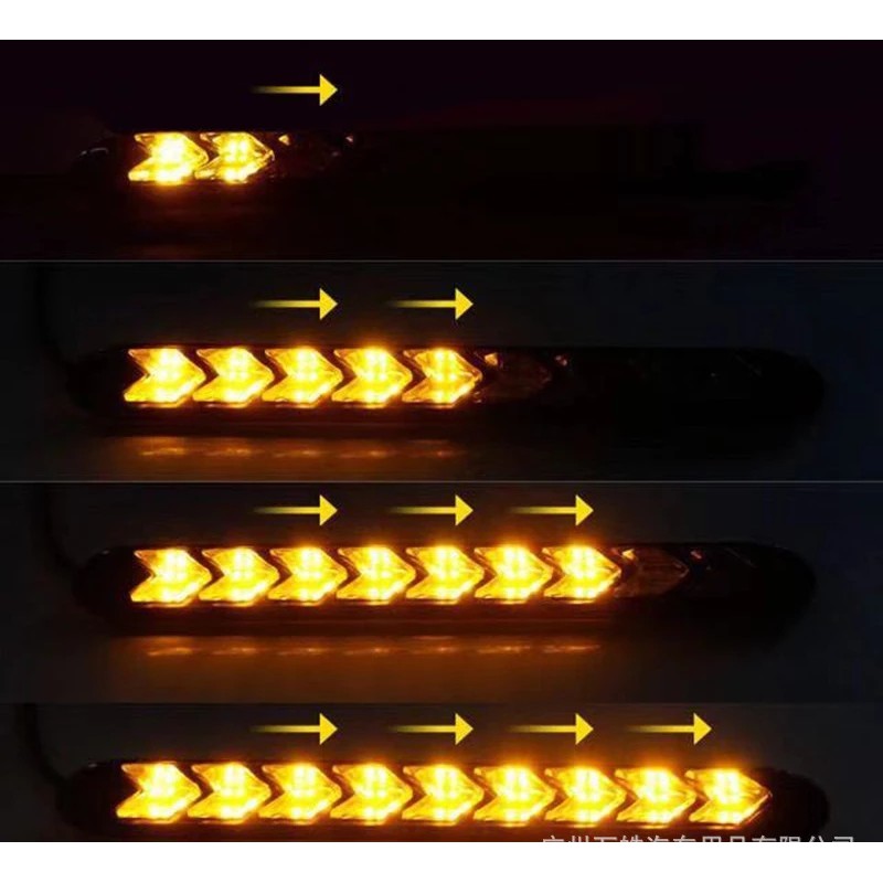 Bộ 2 Led day light 6 LED 9 LED 12 LED sport có xi nhan chạy cho Oto