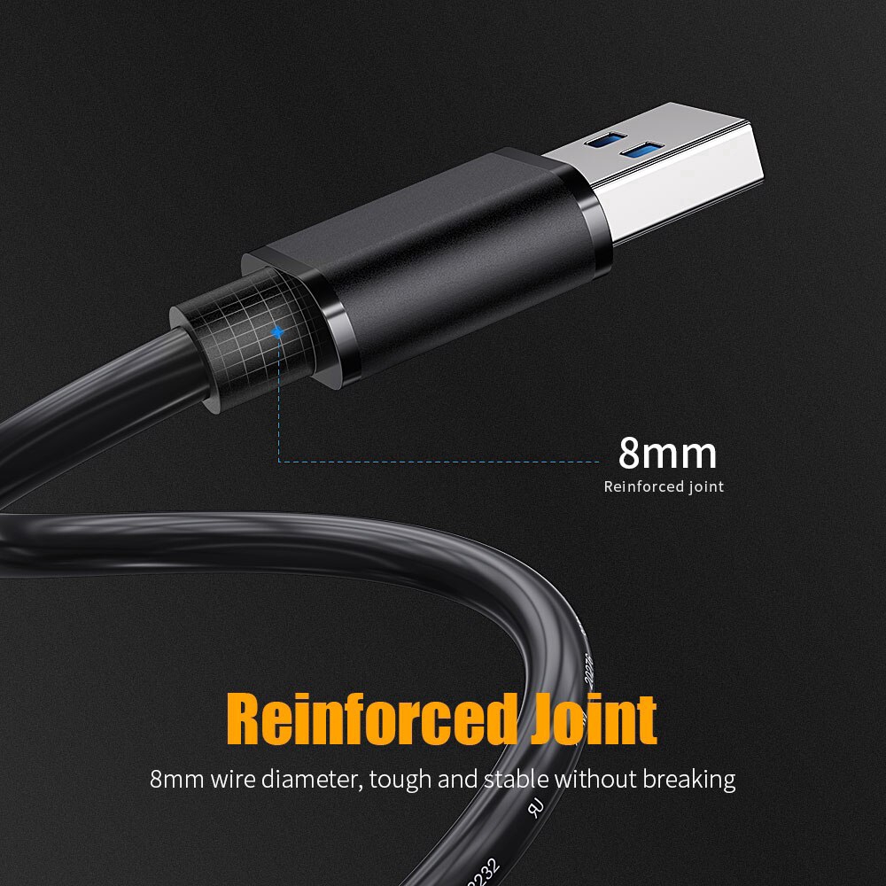 Dây cáp mở rộng essager USB 3.0 hỗ trợ truyền dữ liệu tốc độ cao