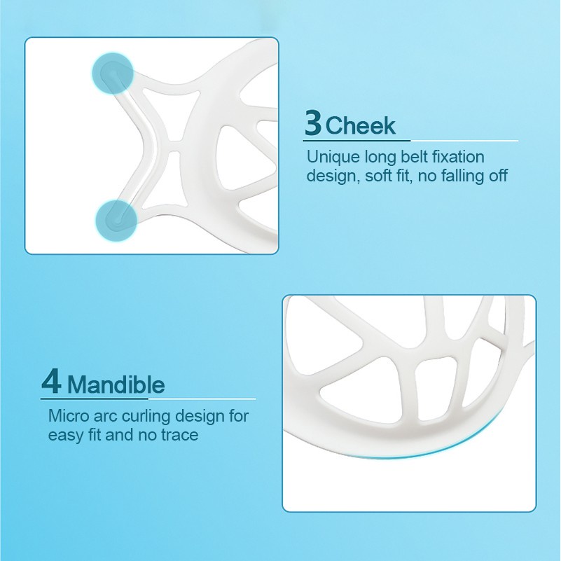 Giá Đỡ Khẩu Trang 3d Bằng Silicon Mềm Tiện Dụng