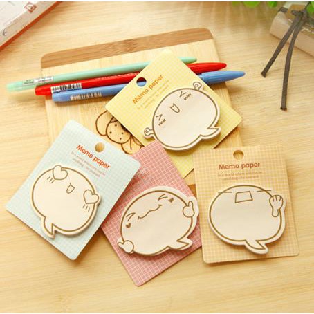 Giấy Ghi Chú Hình Biểu Tượng Cảm Xúc Hoạt Hình Sáng Tạo