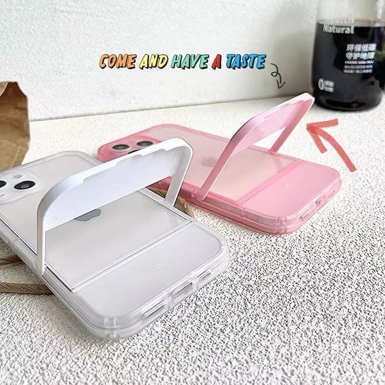 Ốp Điện Thoại Mềm Trong Suốt Có Giá Đỡ Ẩn Cho iPhone 7 8 plus 13 12 11 pro Max X XR xsmax 8 plus Iphone11