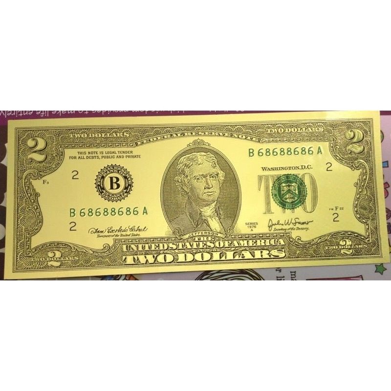 10 tờ tiền đô la thiếc dùng để làm tháp tiền, trang trí oản ..