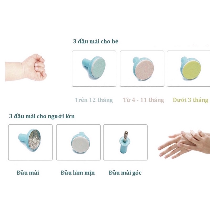 Dụng cụ mài móng tay cho bé