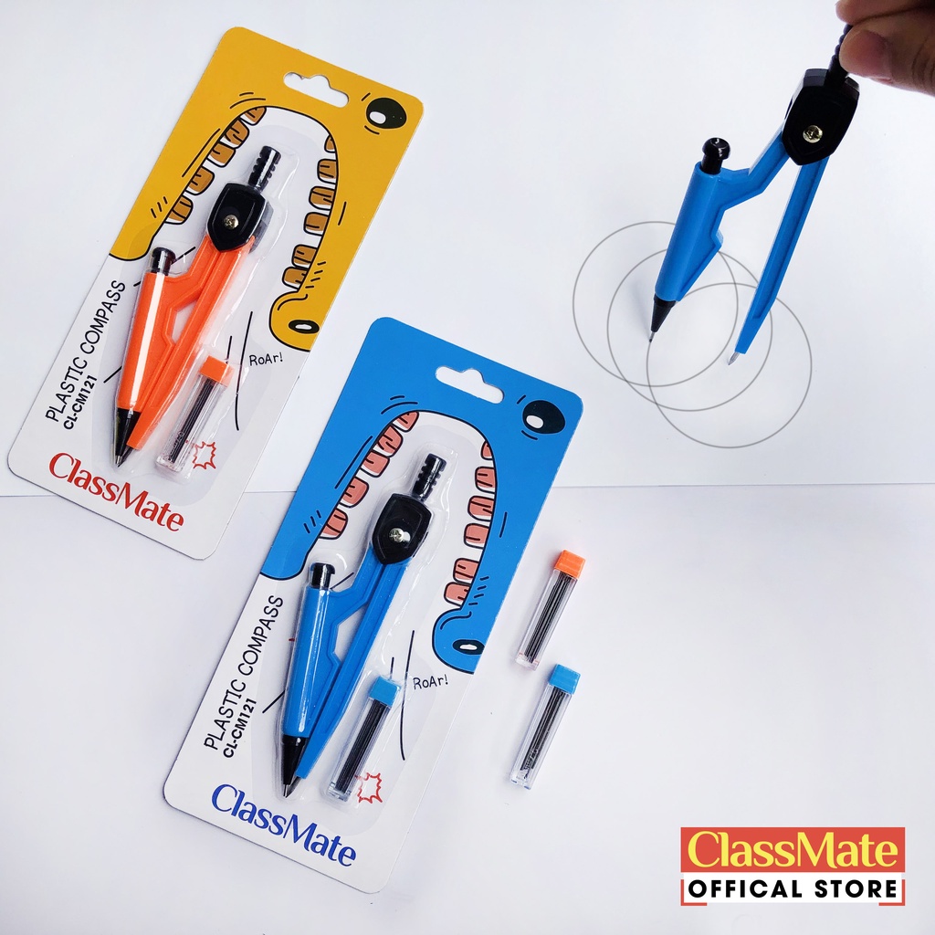 Compa Chì Kim CLASSMATE Thiết Kế Đơn Giản, An Toàn Cho Bé Vẽ Hình CL-CM121