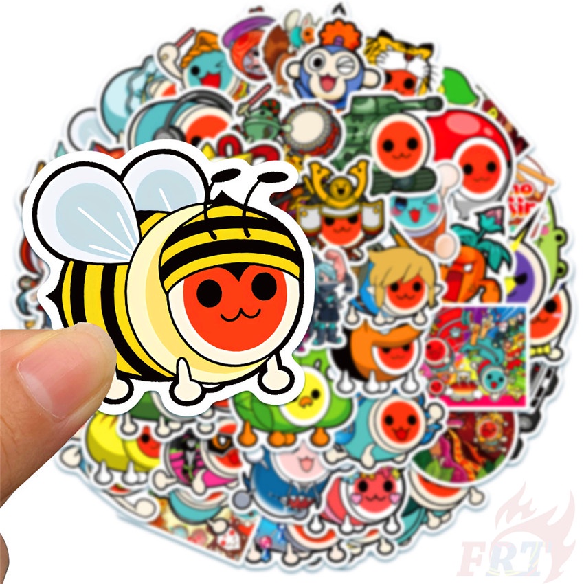 ❉ Taiko no Tatsujin - NAMCO JDM Anime Taiko Music Games Stickers ❉ 50Pcs/Set Waterproof DIY Fashion Decals Doodle Stickers