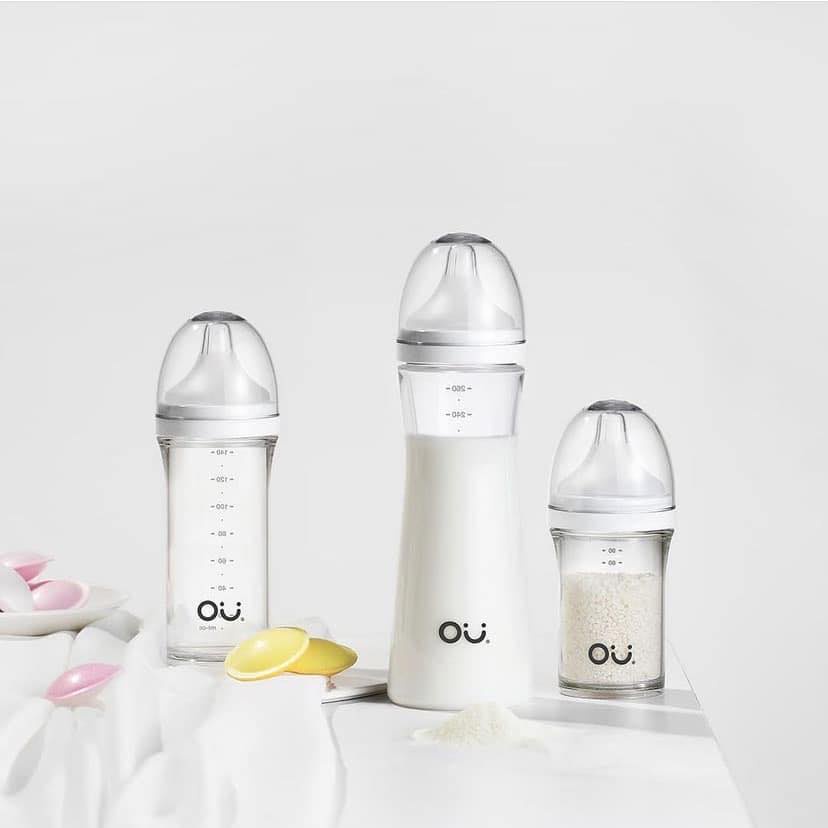 Set 2 bình sữa OU:Wish PA cao cấp cho bé 140ml,  260ml